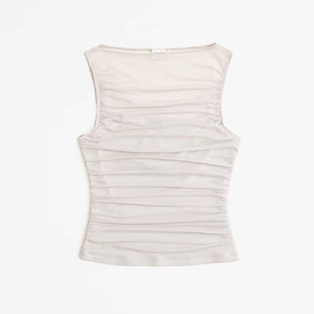 Abercrombie & Fitch Cream sleeveless top